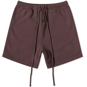 Essentials Fear of God shorts in plum